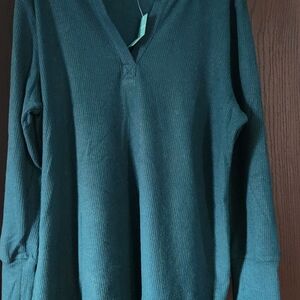 Maurices Teal Ribbed Knit Top